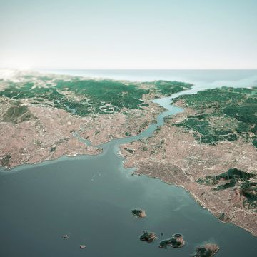 aerial view of the Marmara Sea