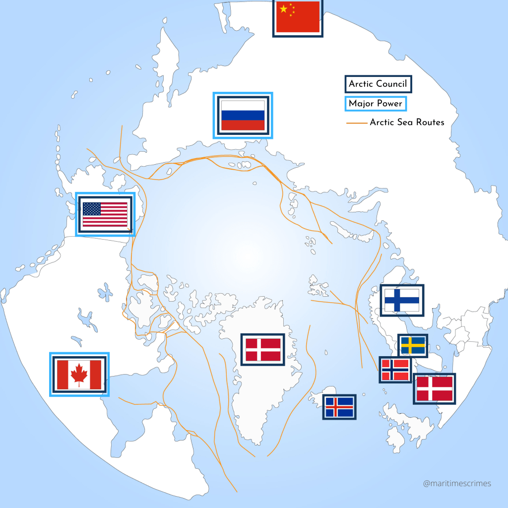 Mapping maritime traffic in the Arctic